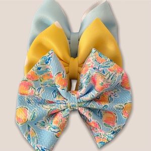 3 hair bow set